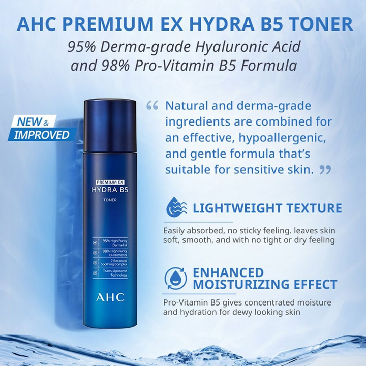 AHC Premium Hydra B5 EX Toner 140ml