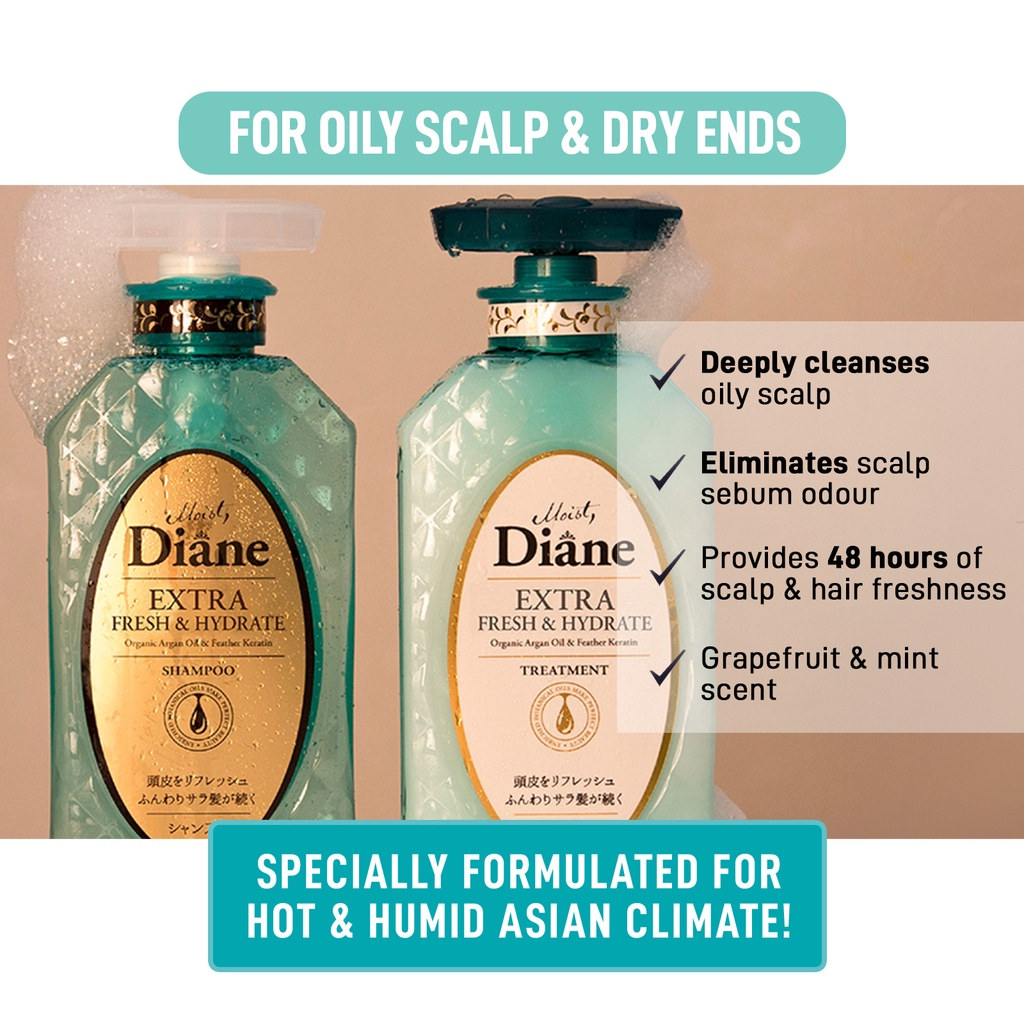 Diane Extra Fresh & Hydrate Shampoo 450ml – W Cosmetics