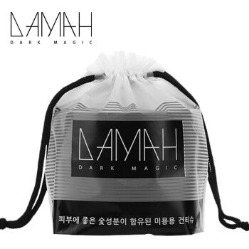 DAMAH Dark Magic Disposable Facial Towel Charcoal 170g 80Pcs (6483796656277)