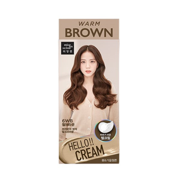 Mise En Scene Hello Cream Hair Color - Warm Brown 6WB