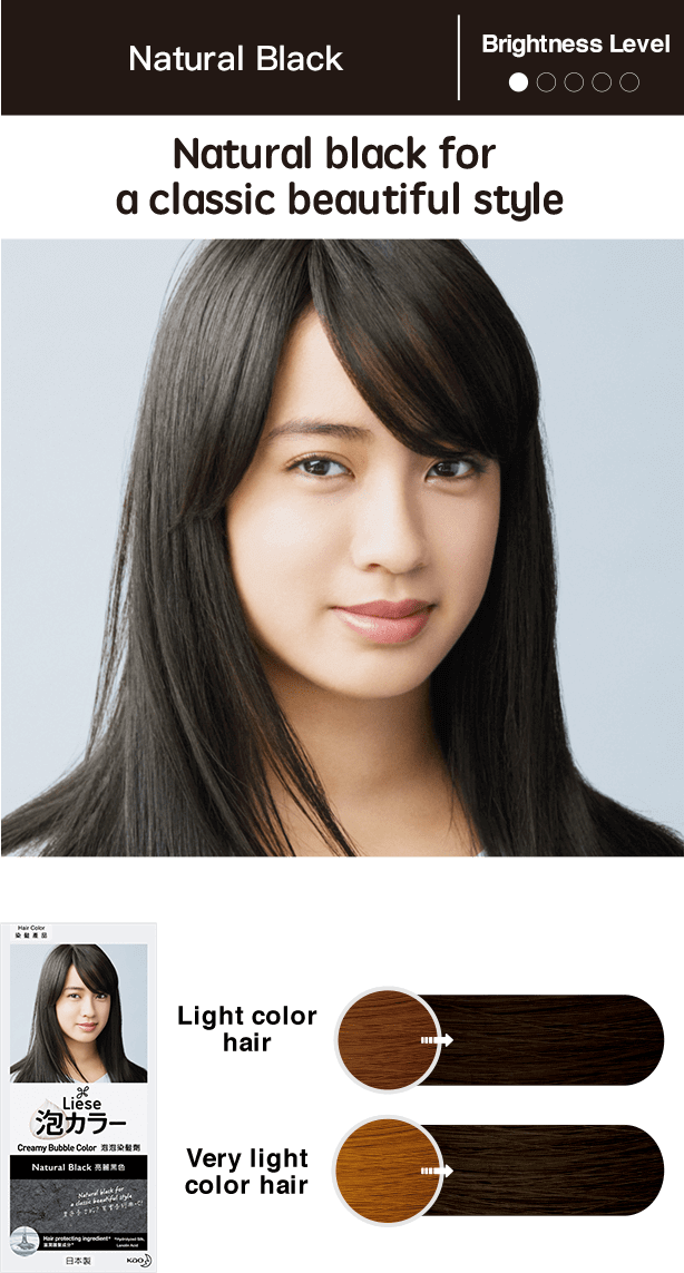 Kao Liese Prettia Bubble Hair Color Black W Cosmetics