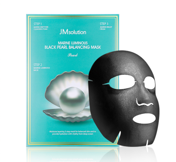 JM Solution Marine Luminous Black Pearl Balancing Mask 1Pcs (6487780819093)