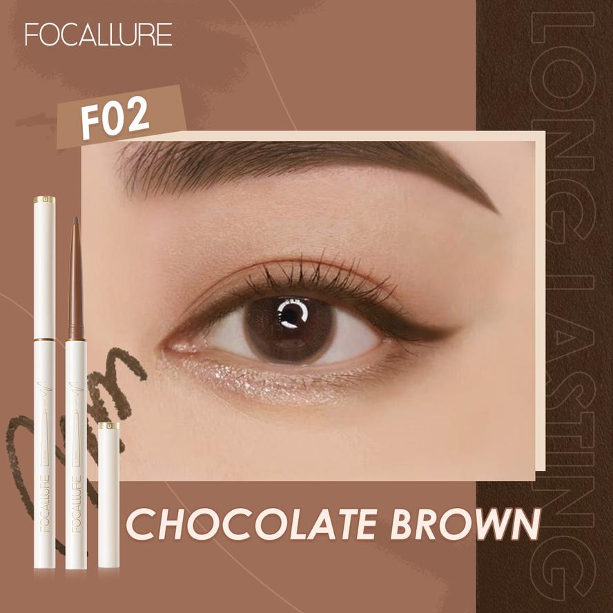 Focallure Perfectly Defined Gel Eyeliner 02 Chocolate Brown (7202664546453)