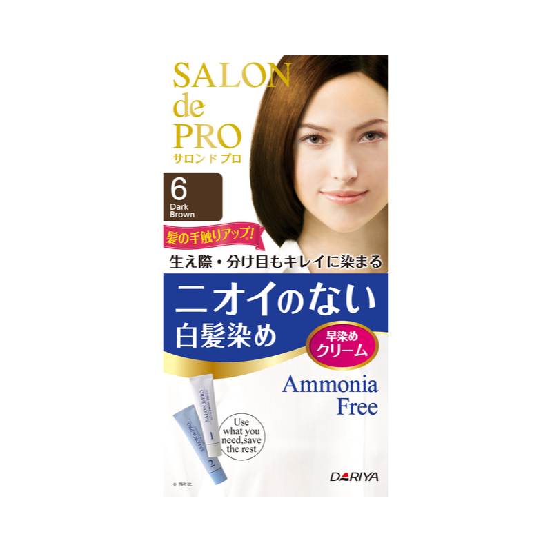 Dariya Salon De Pro No Smell Hair Color 6 (Dark Brown)
