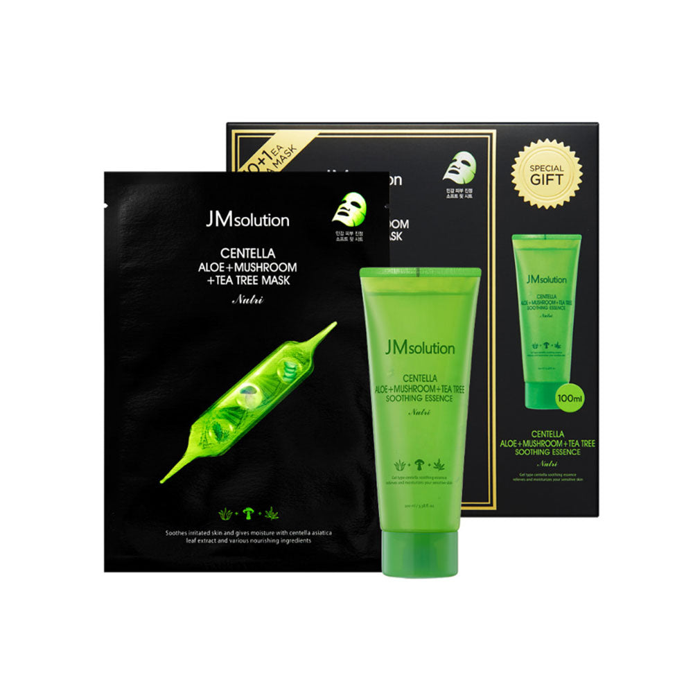 JM Solution Centella Aloe+Mushroom+Tea Tree Mask Nutri Edition (5747019841685)