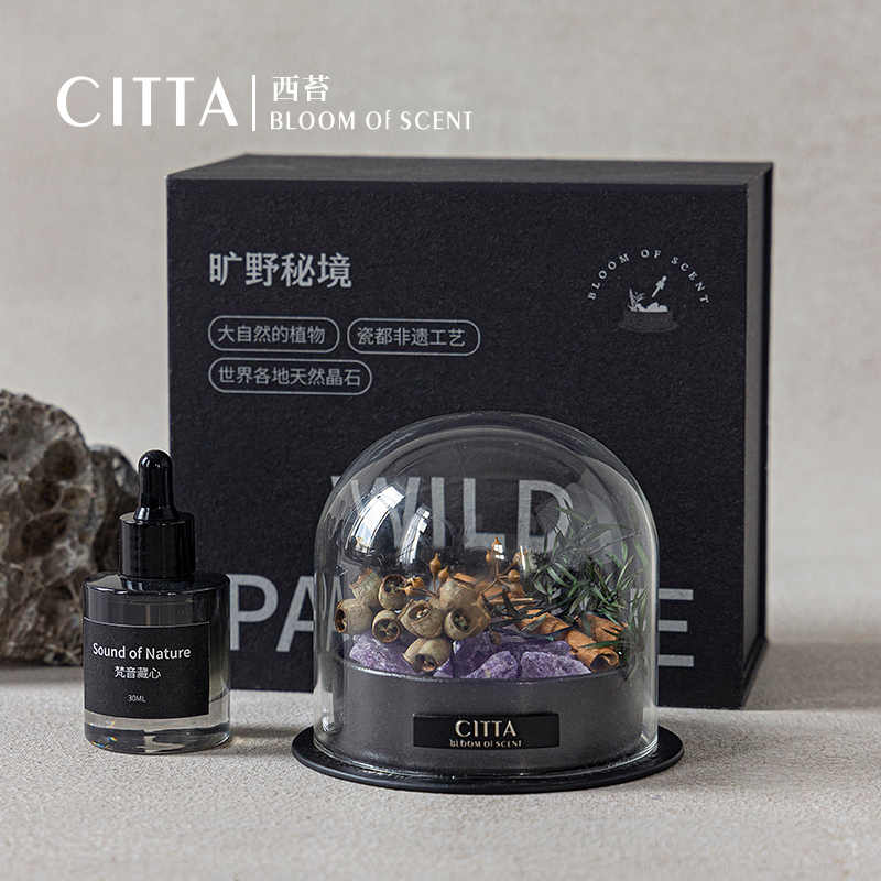 Citta Bloom of Scent Wild Paradise Crystal Stone Diffuser Aromatherapy Gift Set